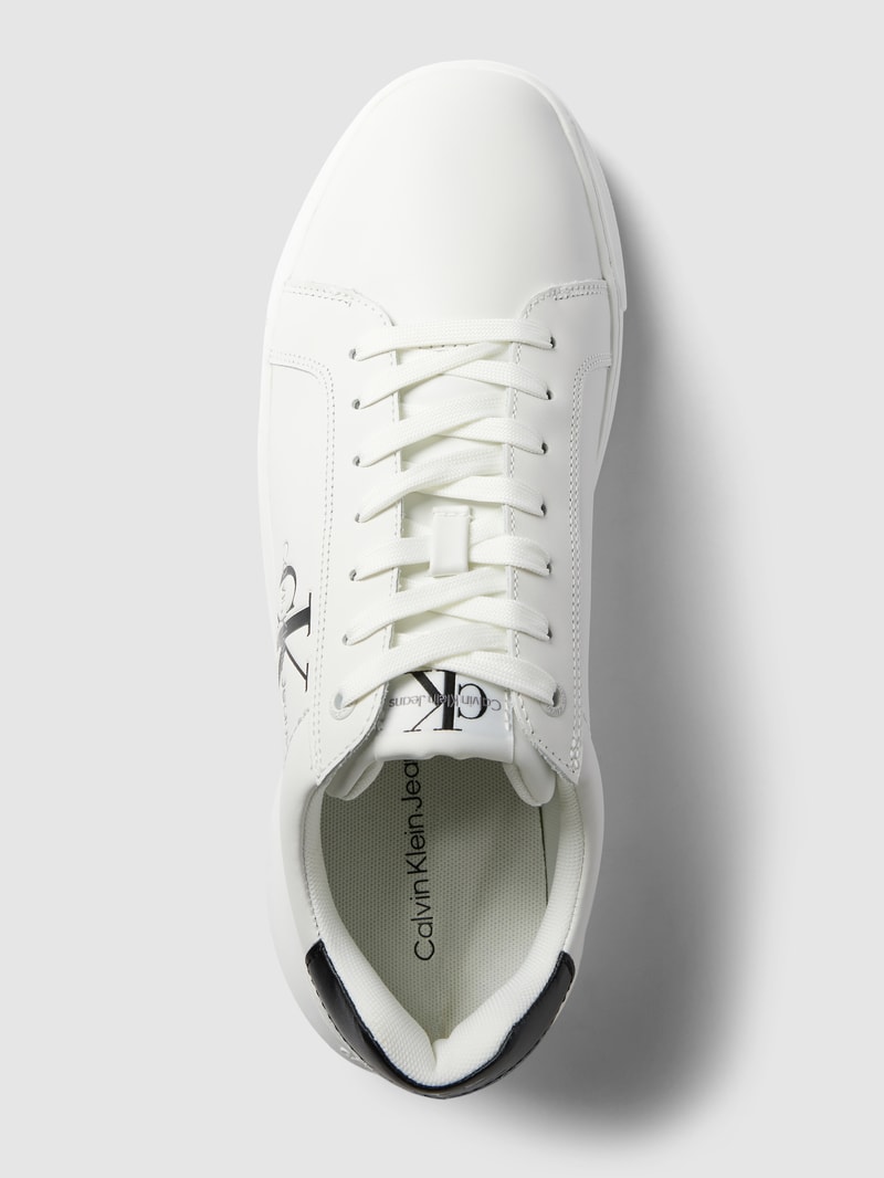 Sneaker mit Label-Detail Modell 'CHUNKY' in weiss