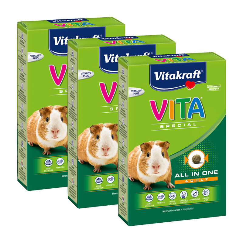 Vitakraft Hauptfutter Vitakraft Vita Special Adult Meerschweinchen 3x600 g