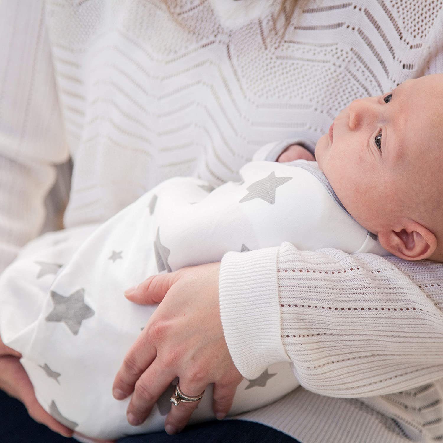 FeelGlad Tragetuch Schlafsack aus Bio-Baumwolle für Babys 0-3 Monate