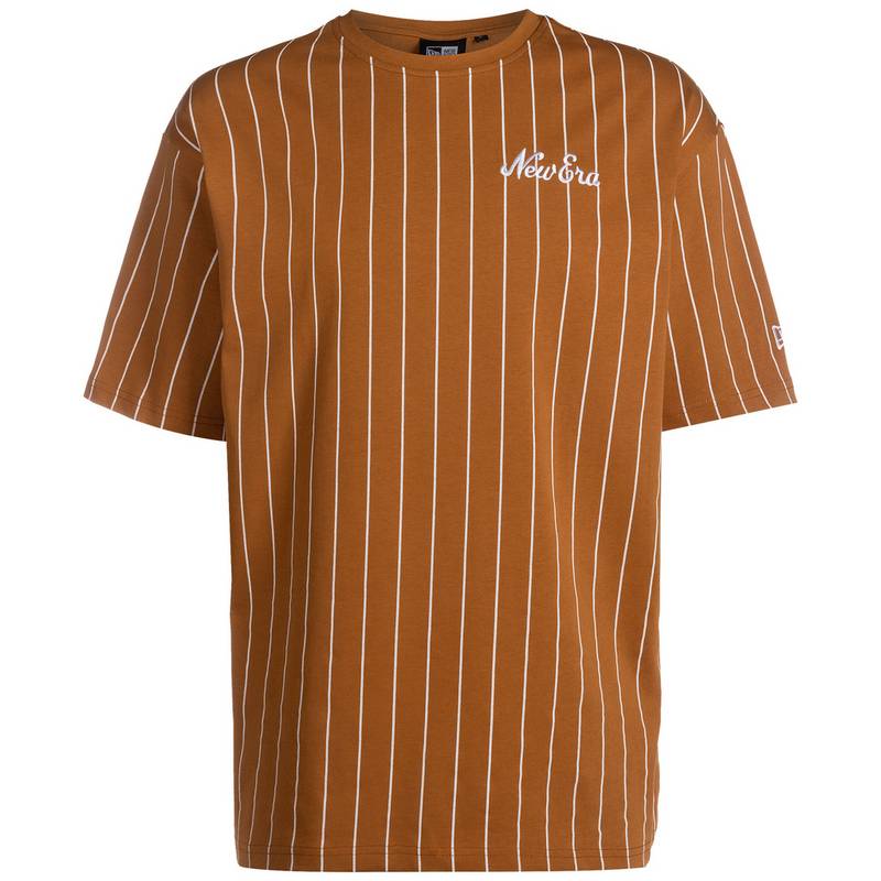 New Era Pinstripe Oversized T-Shirt Herren