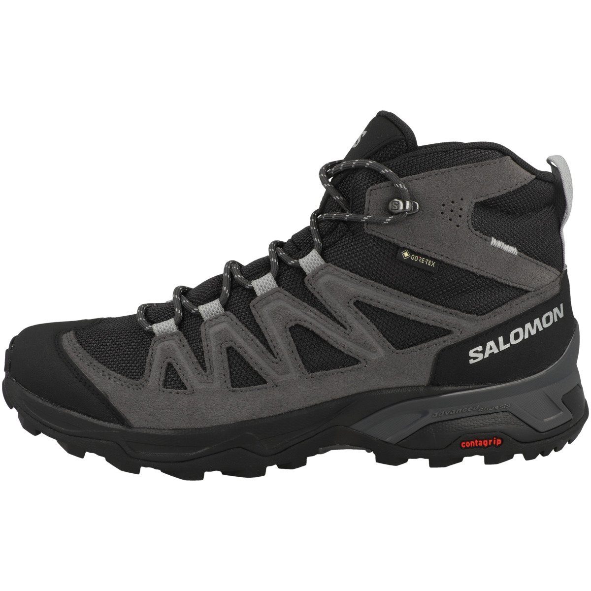 Salomon X Ward Leather Mid GTX Herren Outdoorschuh Verstärkte Ferse