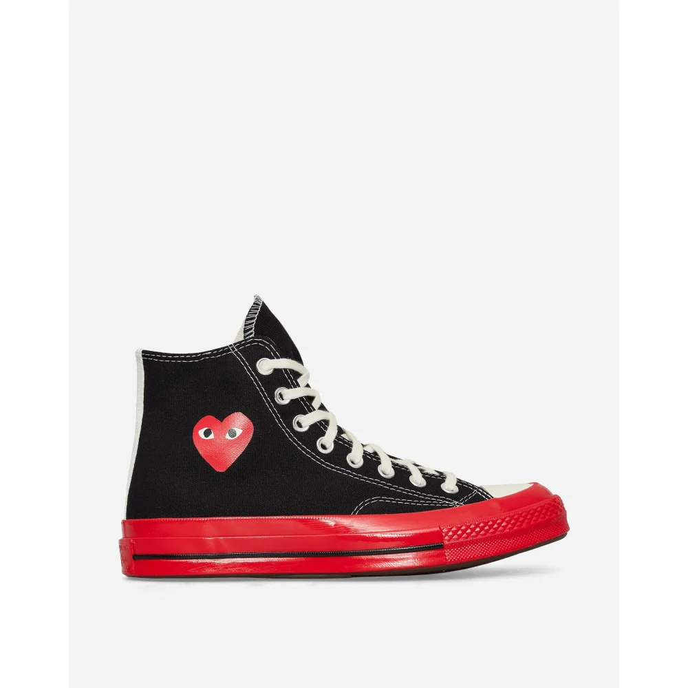 Comme des Garcons Play Sole Chuck 70 Hi P1K124-1 / schwarz