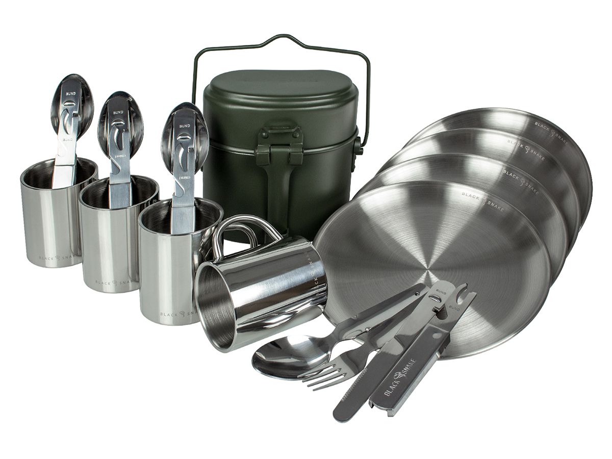 Black Snake 25-teiliges Campingkochgeschirr Set