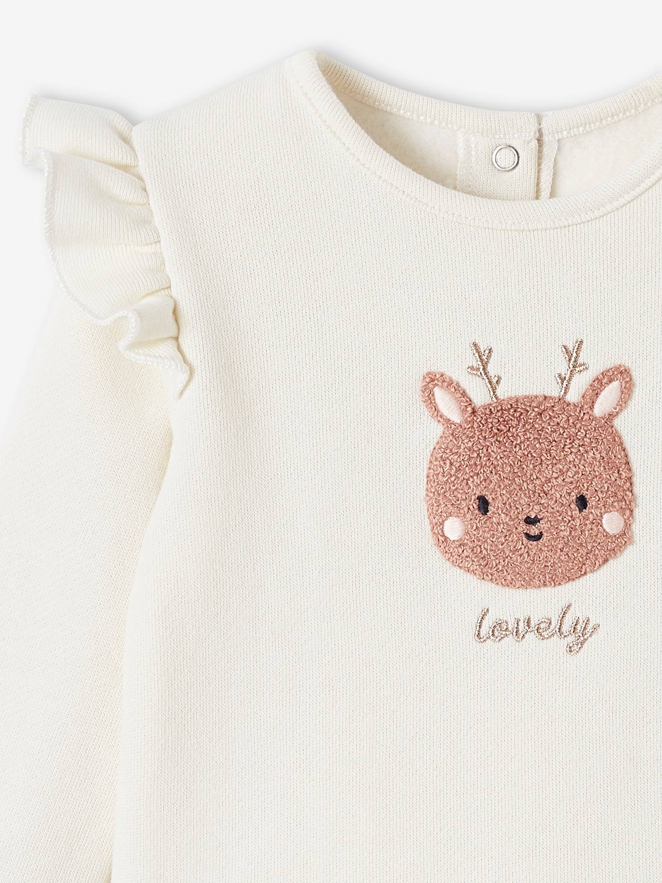 Vertbaudet Baby-Set: Sweatshirt & Hose - grau meliert