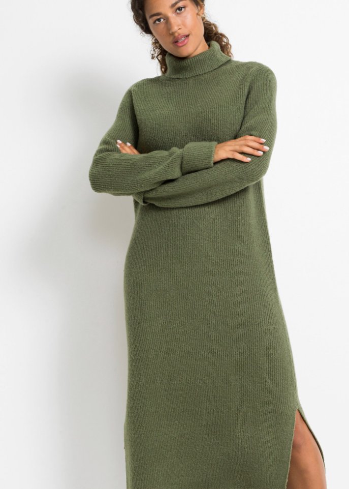 Strickkleid mit Rollkragen