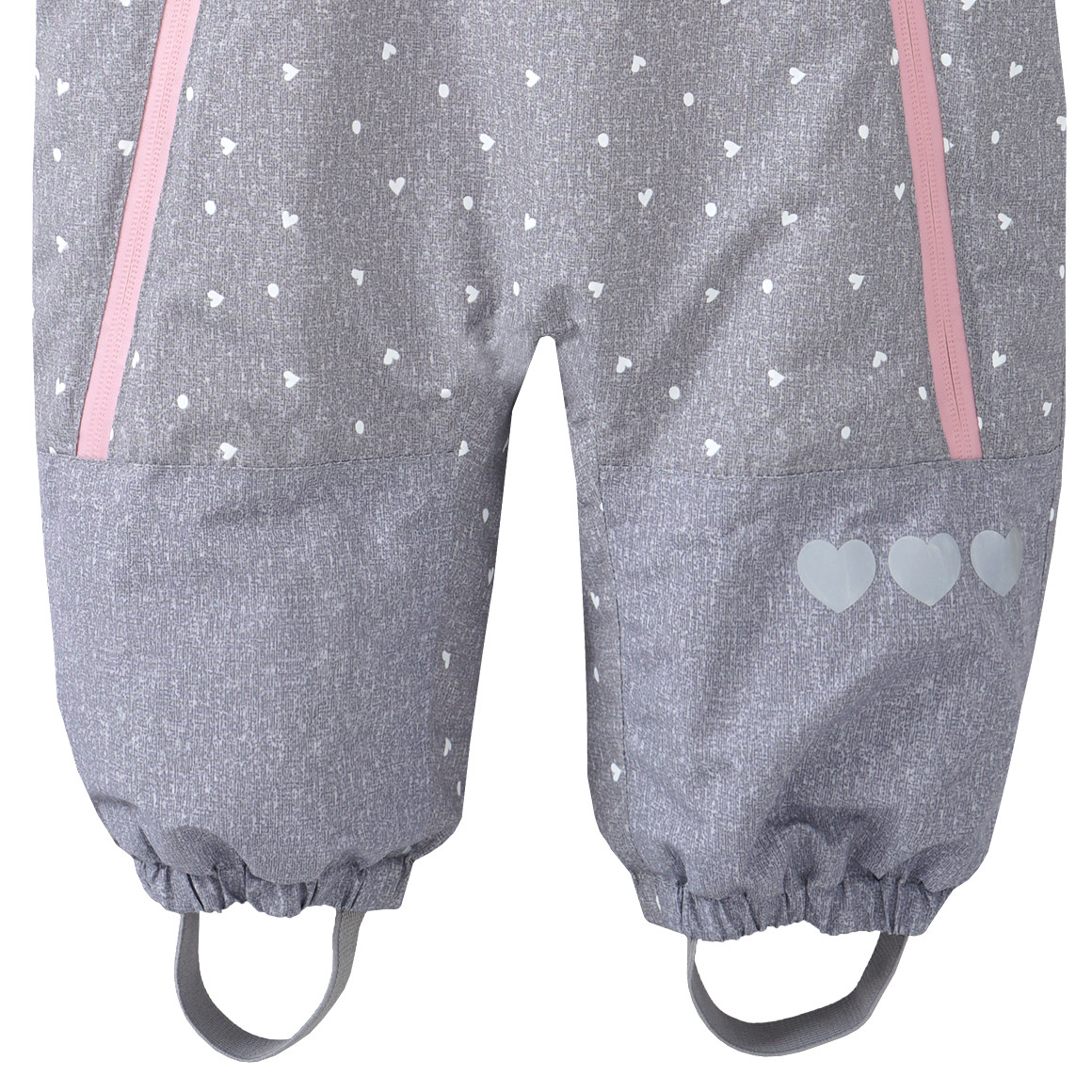 Baby Schneeoverall mit Herz-Allover