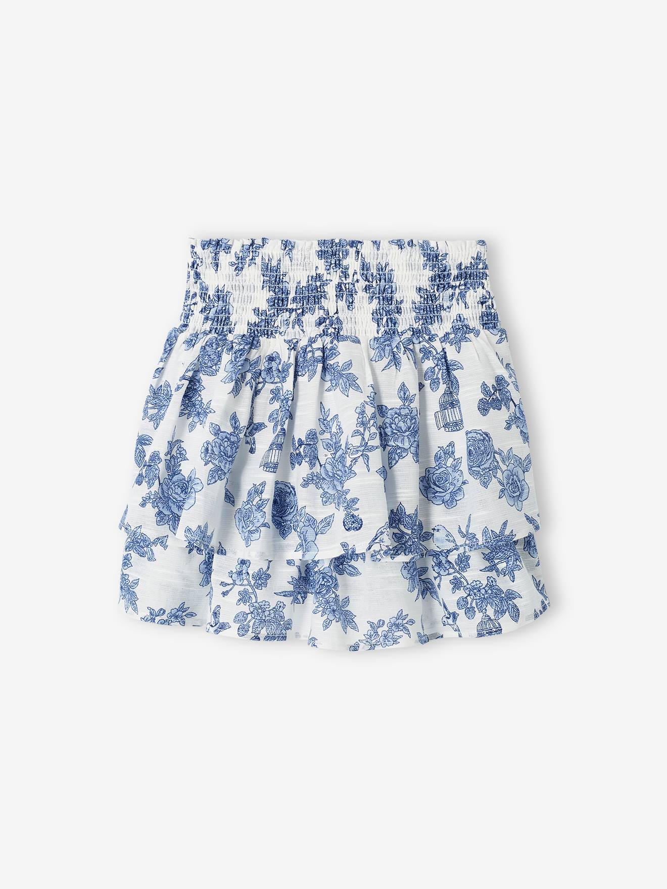 Jupe de cérémonie smockée fille écru