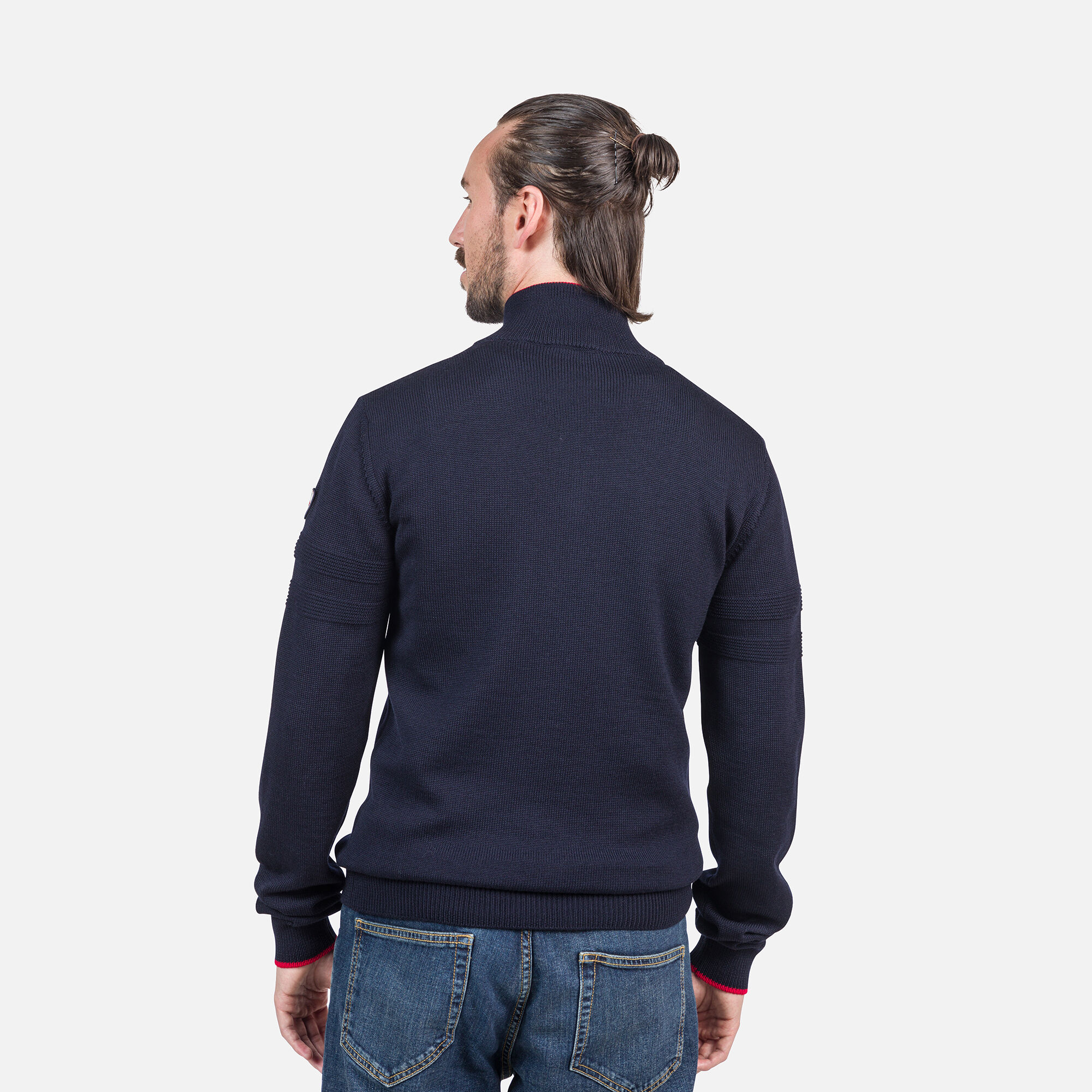 Pull en maille à demi-zip homme