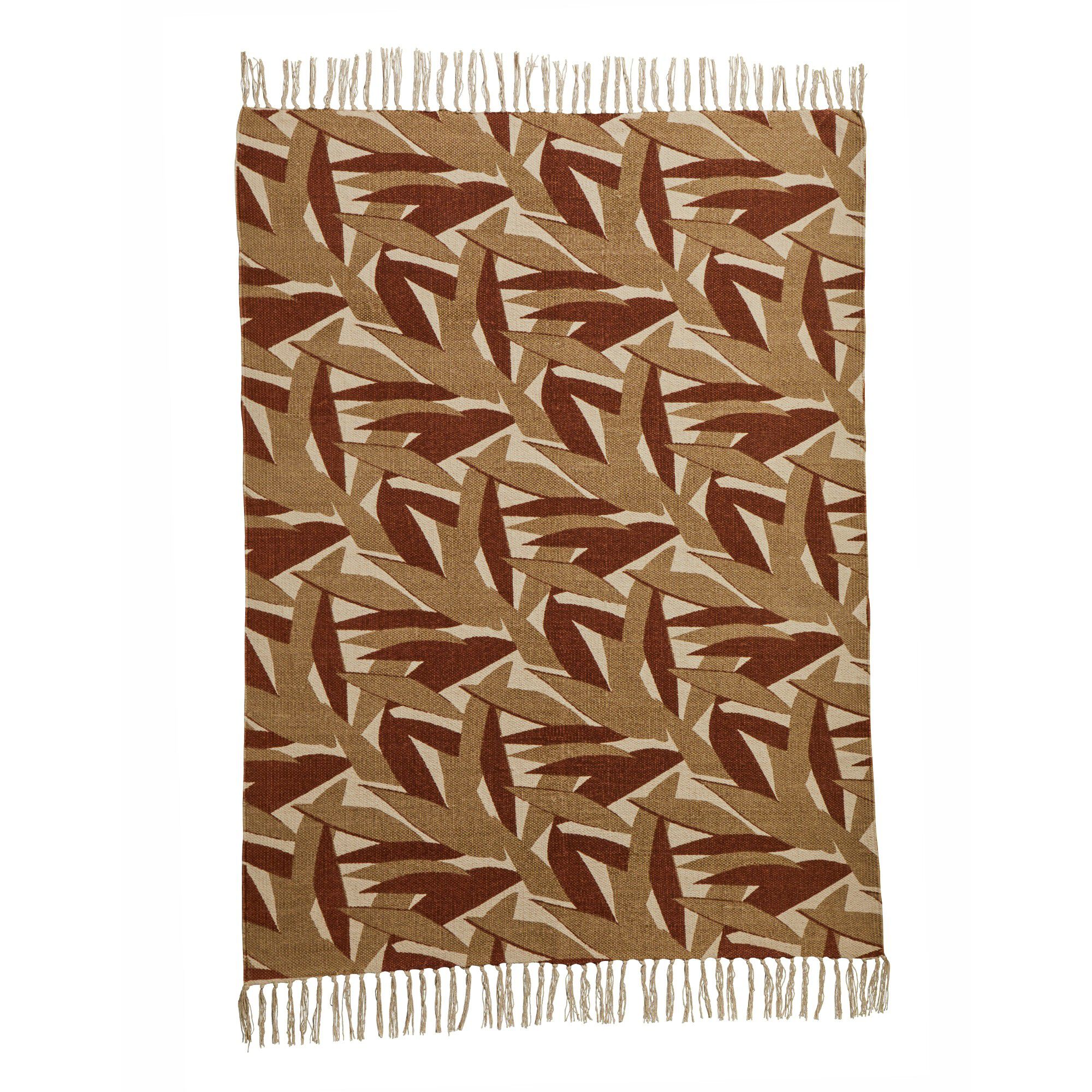 Tapis tissé grand format imprimé jungle