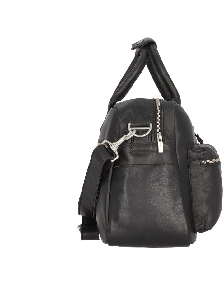Cowboysbag The Diaper Bag Wickeltasche Leder 39 cm in black günstig kaufen onesize
