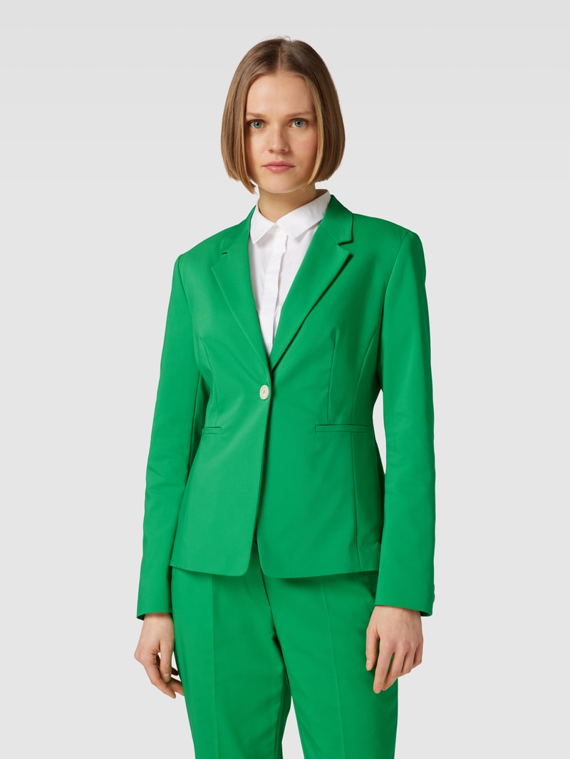 Blazer mit Knopfverschluss in grün