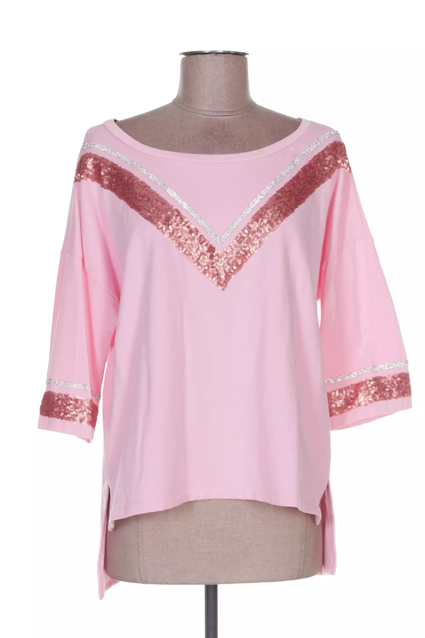 Poupee De Soie Sweats Femme couleur rose