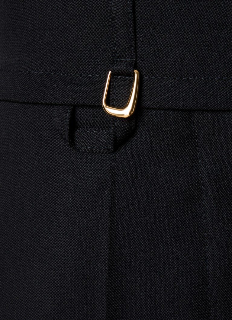 Jacquemus  Tibau high waist slim fit pantalon van scheerwol met steekzakken