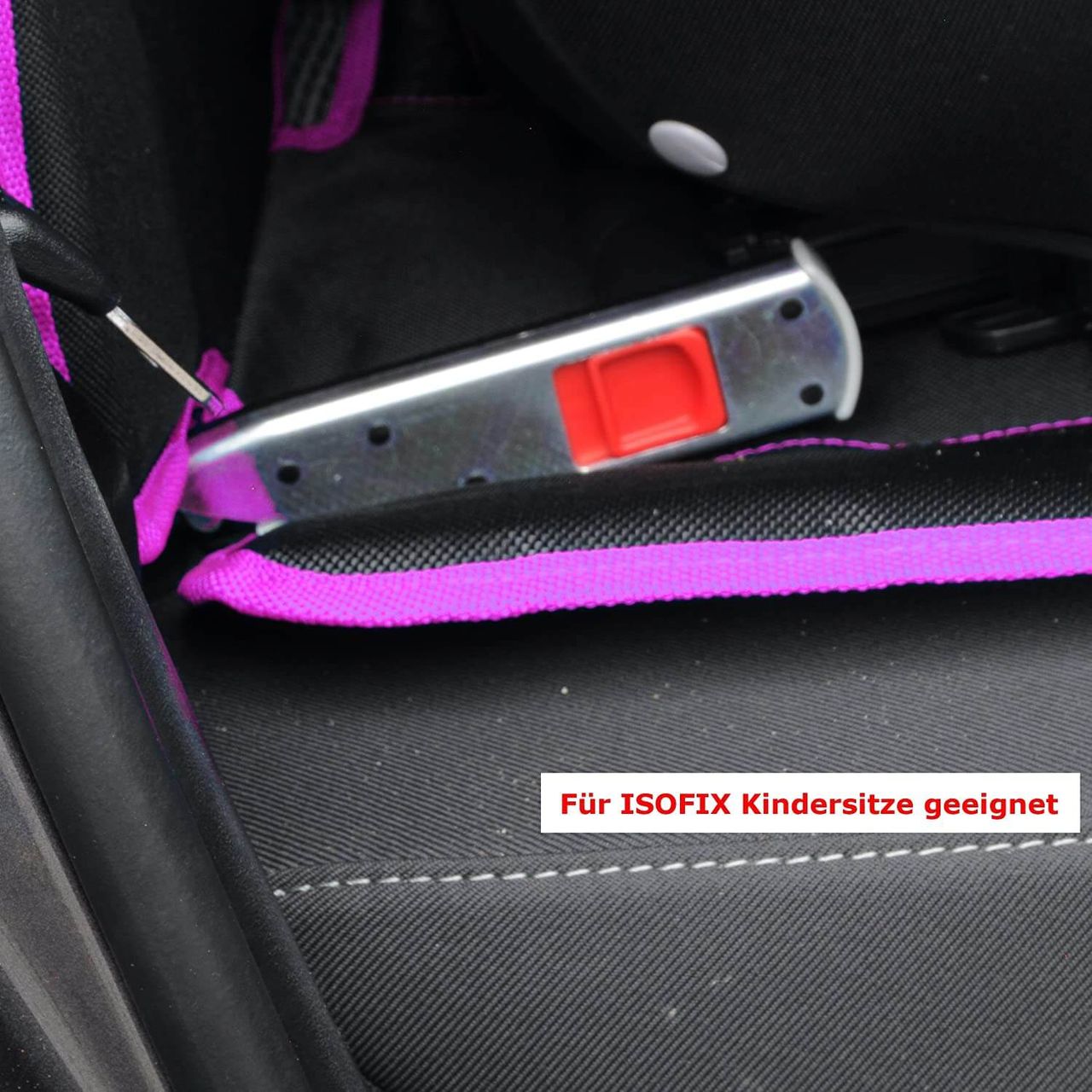 trends4cents Wumbi Sitzschutz Pink Sitzbezug Kindersitzunterlage Wasserabweisend Sitzschoner Isofix Rutschfest