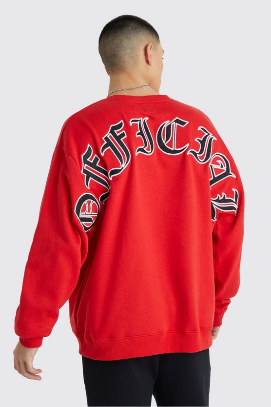 Oversize Sweatshirt mit Official-Print