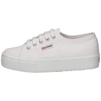 Superga Mid Platform Sneaker in weiß