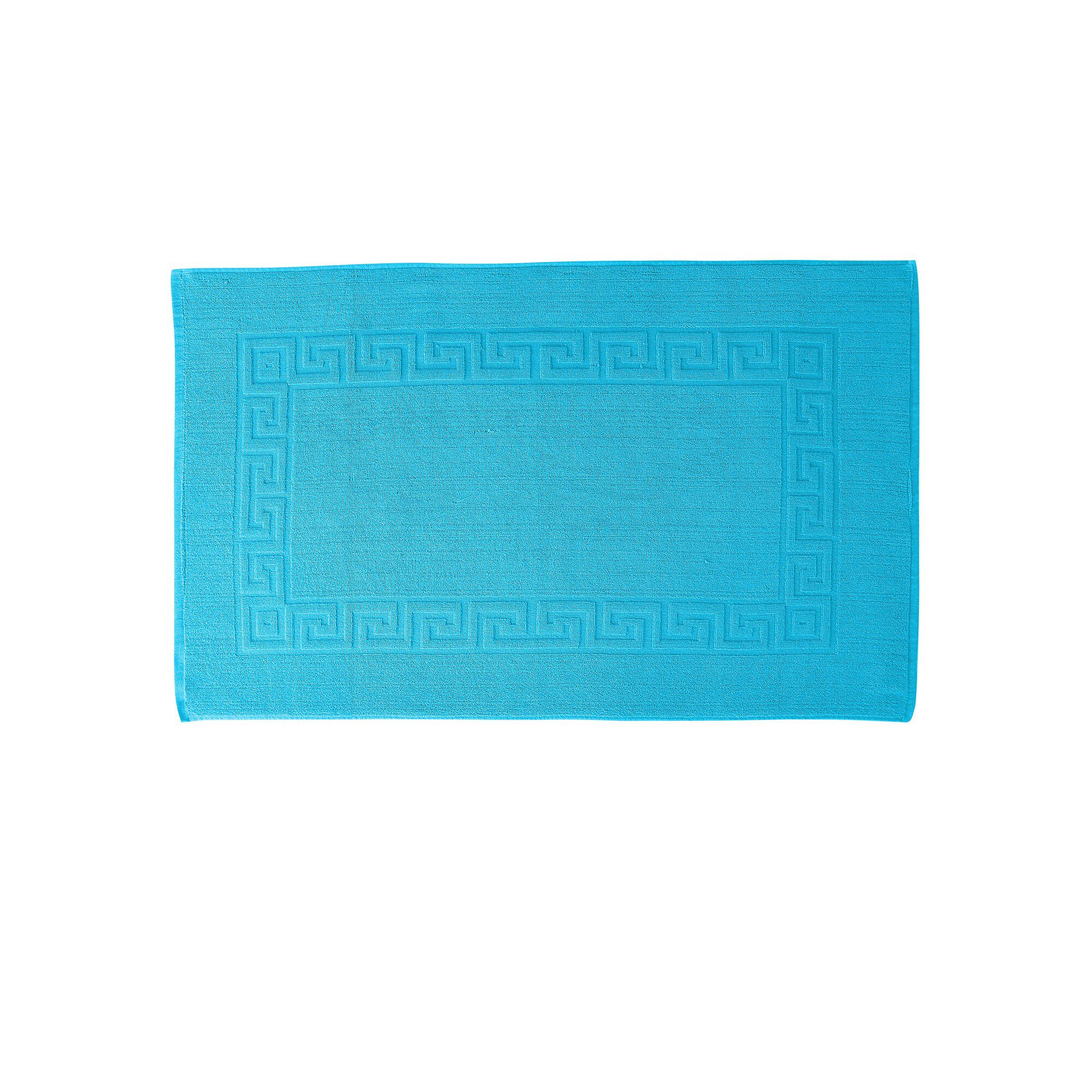 Tapis de bain éponge liteau motif frise grecque