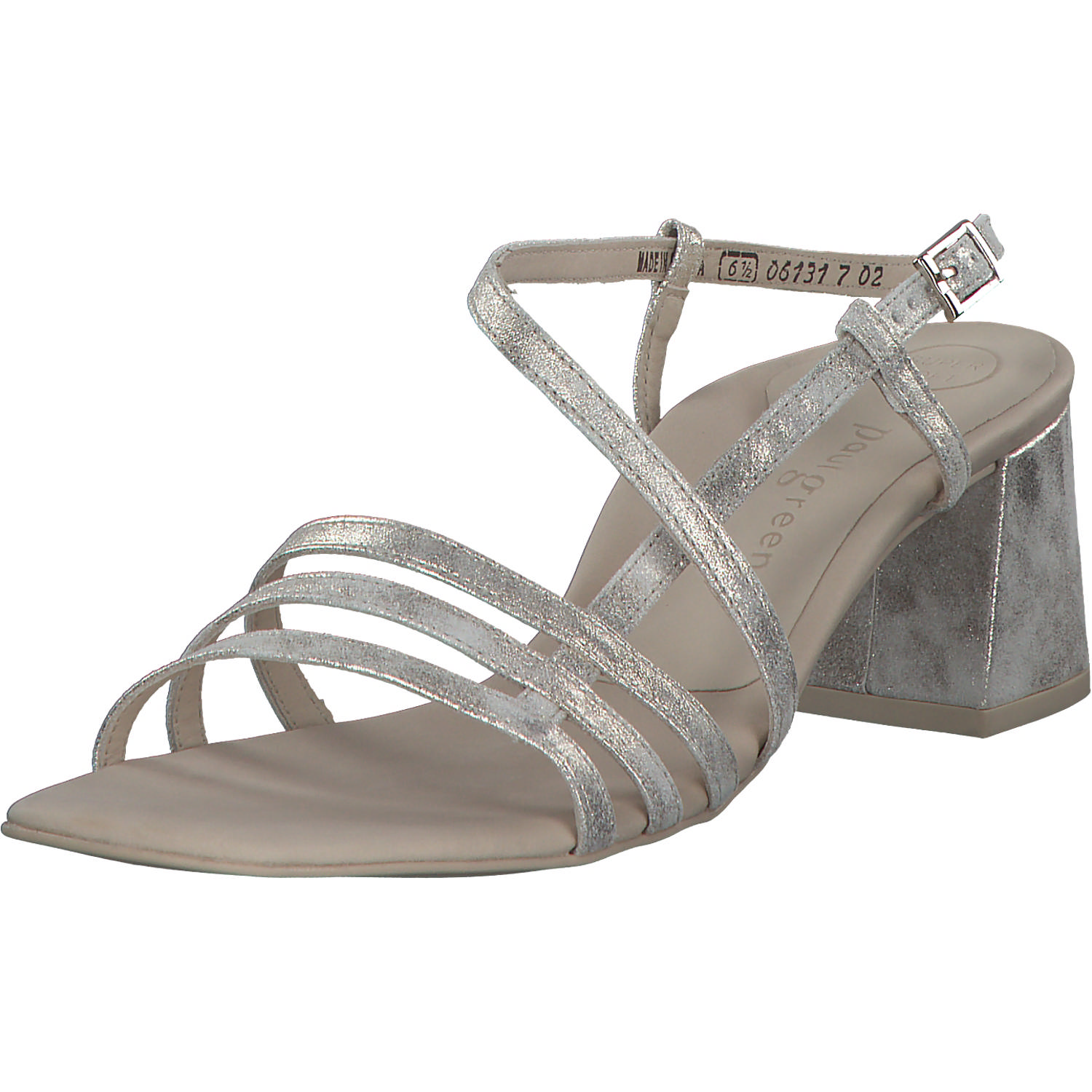Paul Green 6042, Plateau-Sandaletten, Damen, mineral