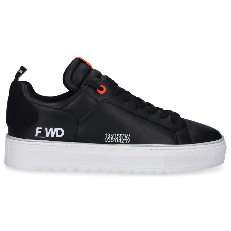 F_WD - Sneaker low XP1_SHEM X Eco Nappaleder Logo schwarz - schwarz