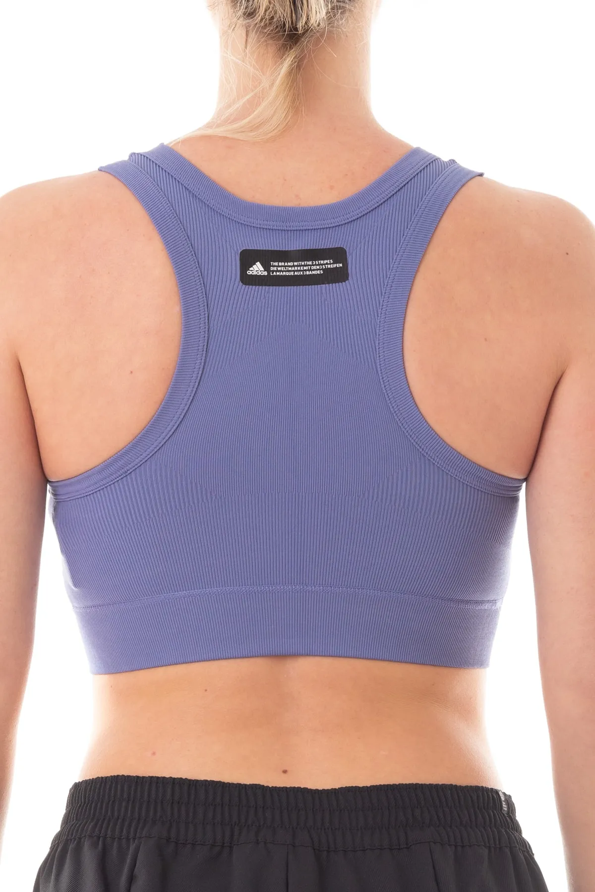 adidas  Sport-BH - Lila - Unifarben