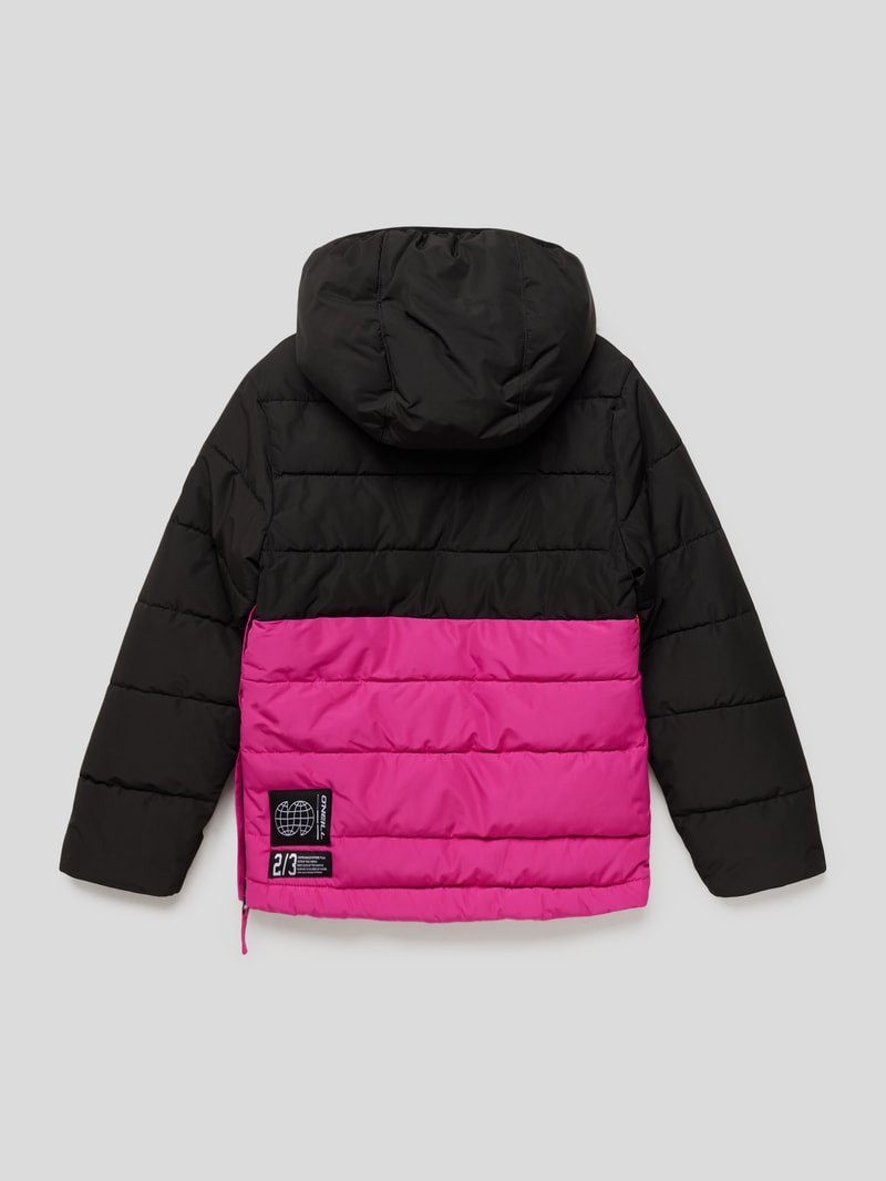 Anorak mit kurzem Reißverschluss in fuchsia