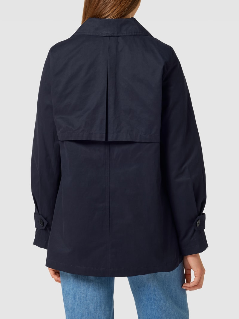 Jacke mit Reverskragen in marineblau