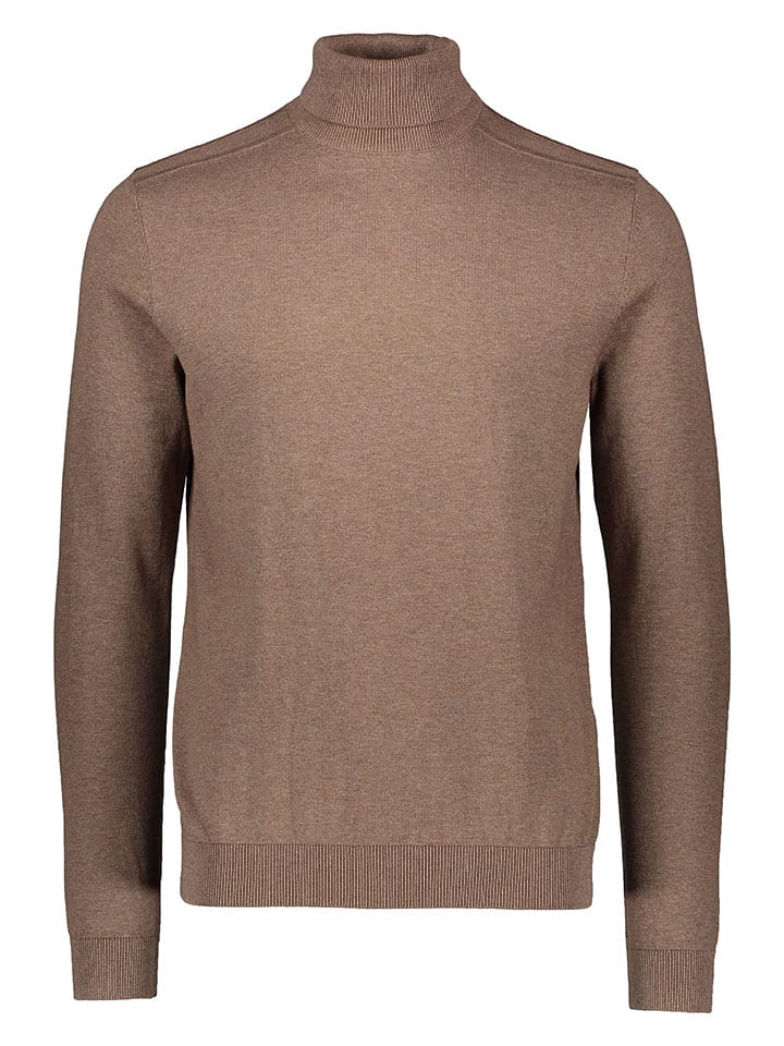 SELECTED HOMME Rollkragenpullover in Braun günstig kaufen