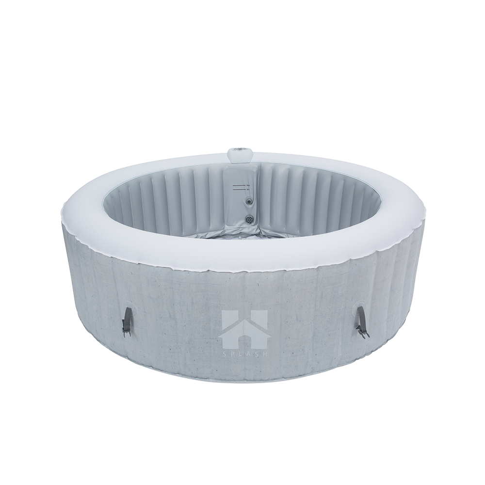 Home Deluxe Outdoor Whirlpool SPLASH - Beton - 6 Personen