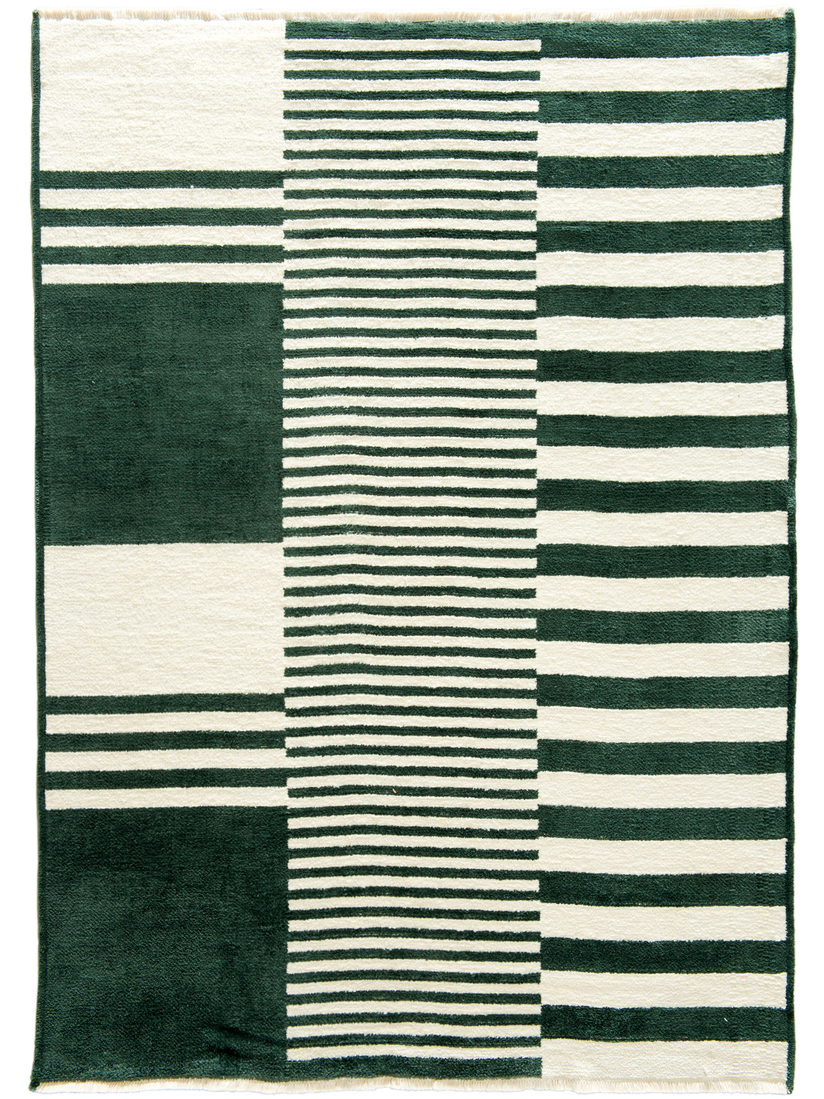 Raya Moderner Teppich, Meeresgrün