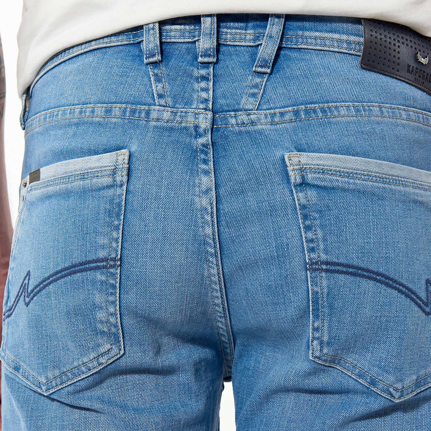 IKENA  Jean slim bleu clair Homme
