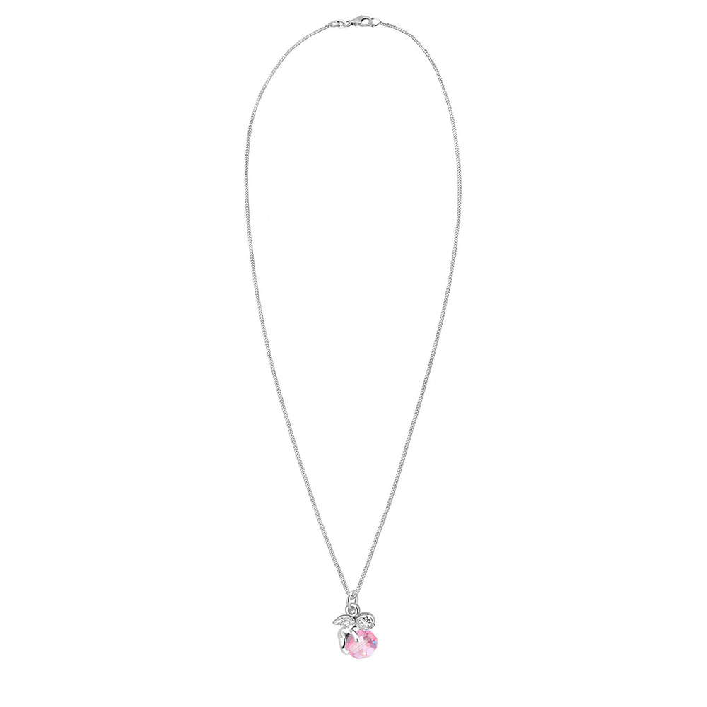 Elli Elli Collier Femmes Pendentif Ange avec Cristal en Argent Sterling 925 collier