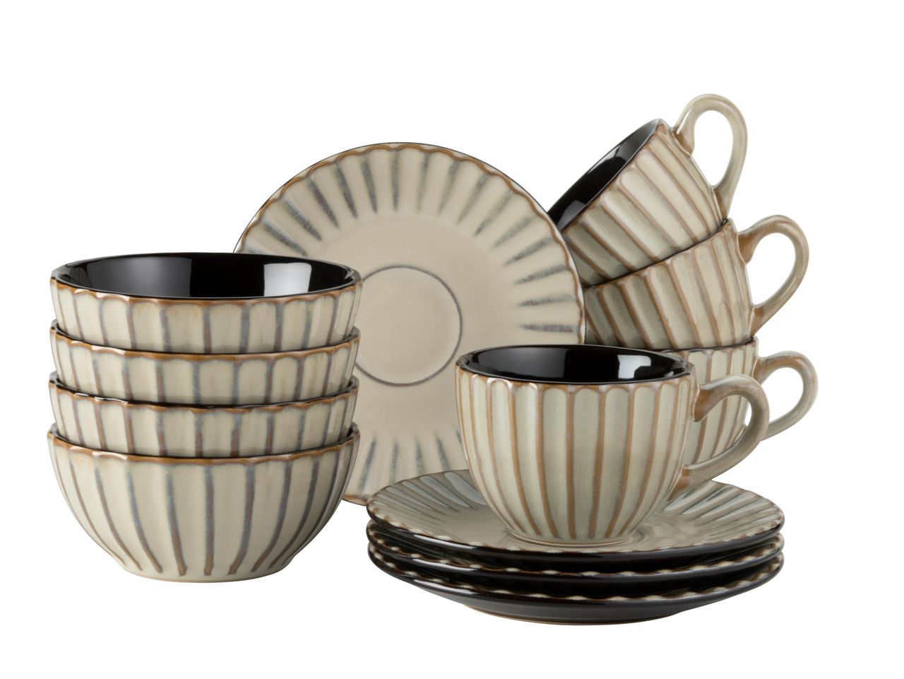 Mäser Serie Confino, Frühstücksset 12 teilig für 4 Personen