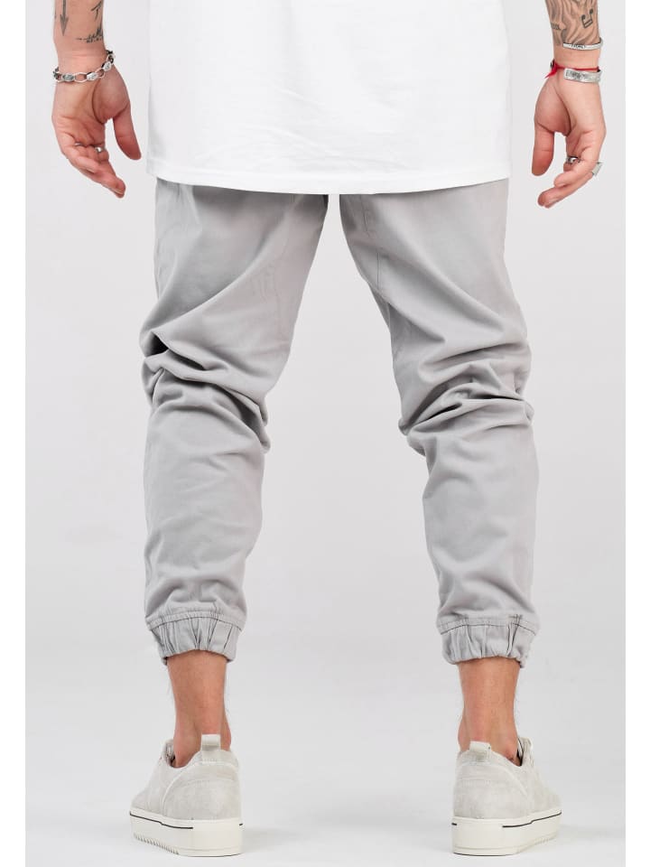 SOULSTAR Chino-Jogger - MPNOWRA Jogger-Hose Jeanshose Stoffhose in Hellgrau günstig kaufen