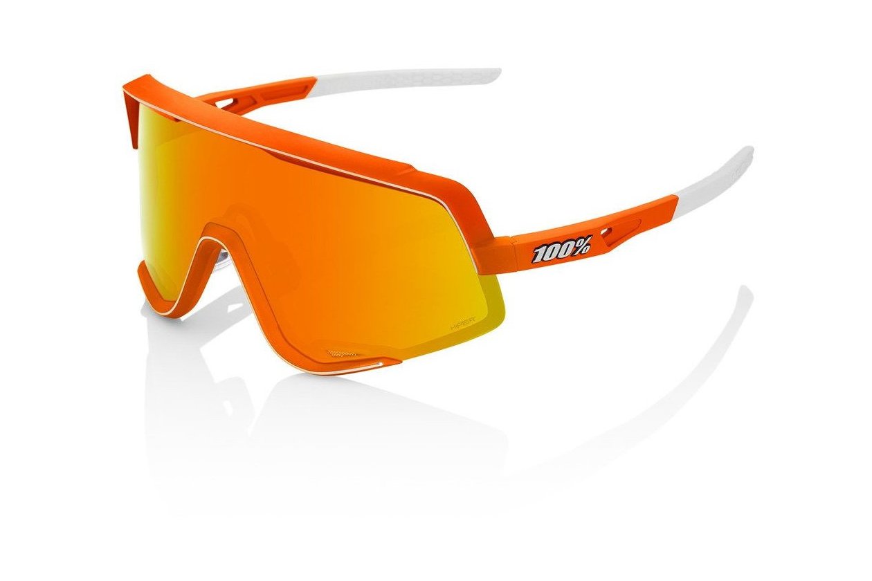 100 Percent Glendale neon orange / Hiper Red Multilayer Mirror Lens