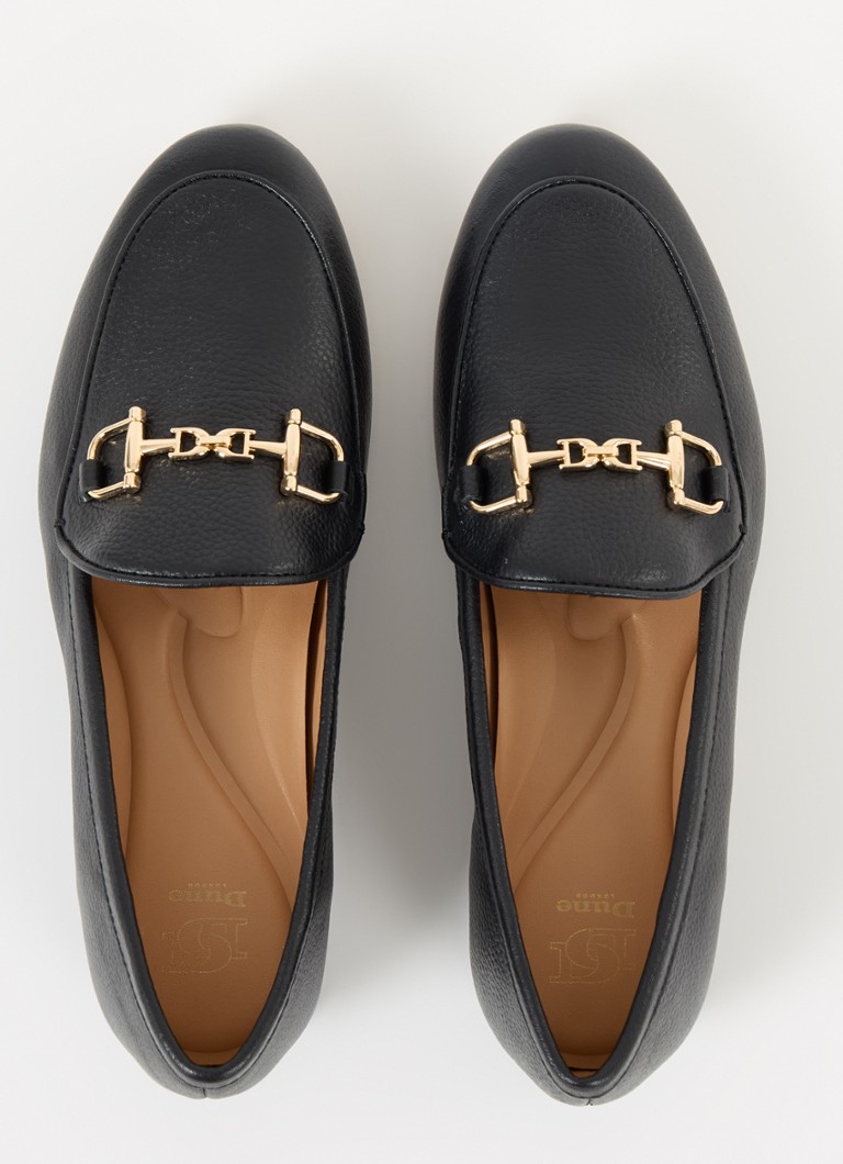 Mocassino Dune London Glair di leer con morsetto