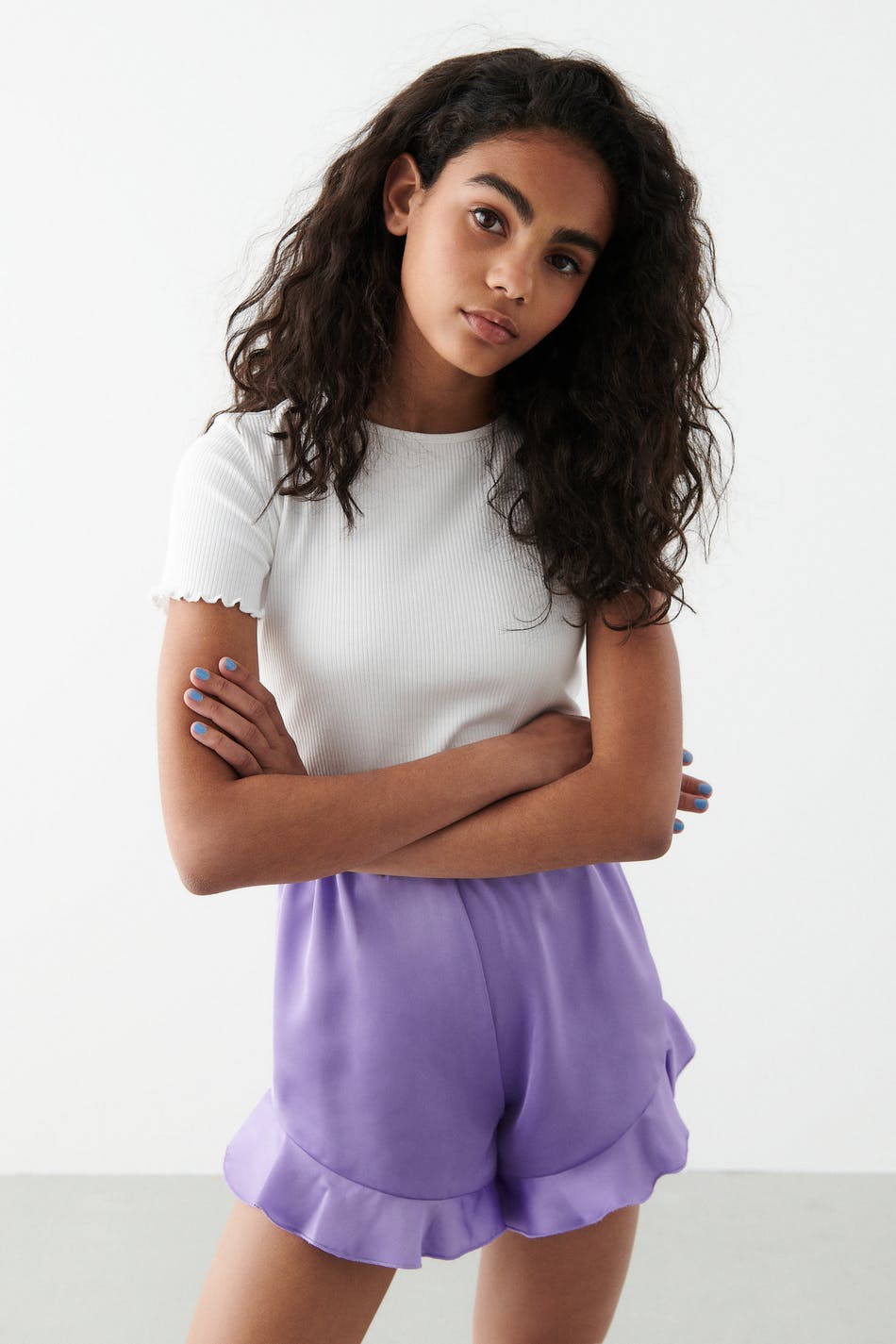 Y frill shorts