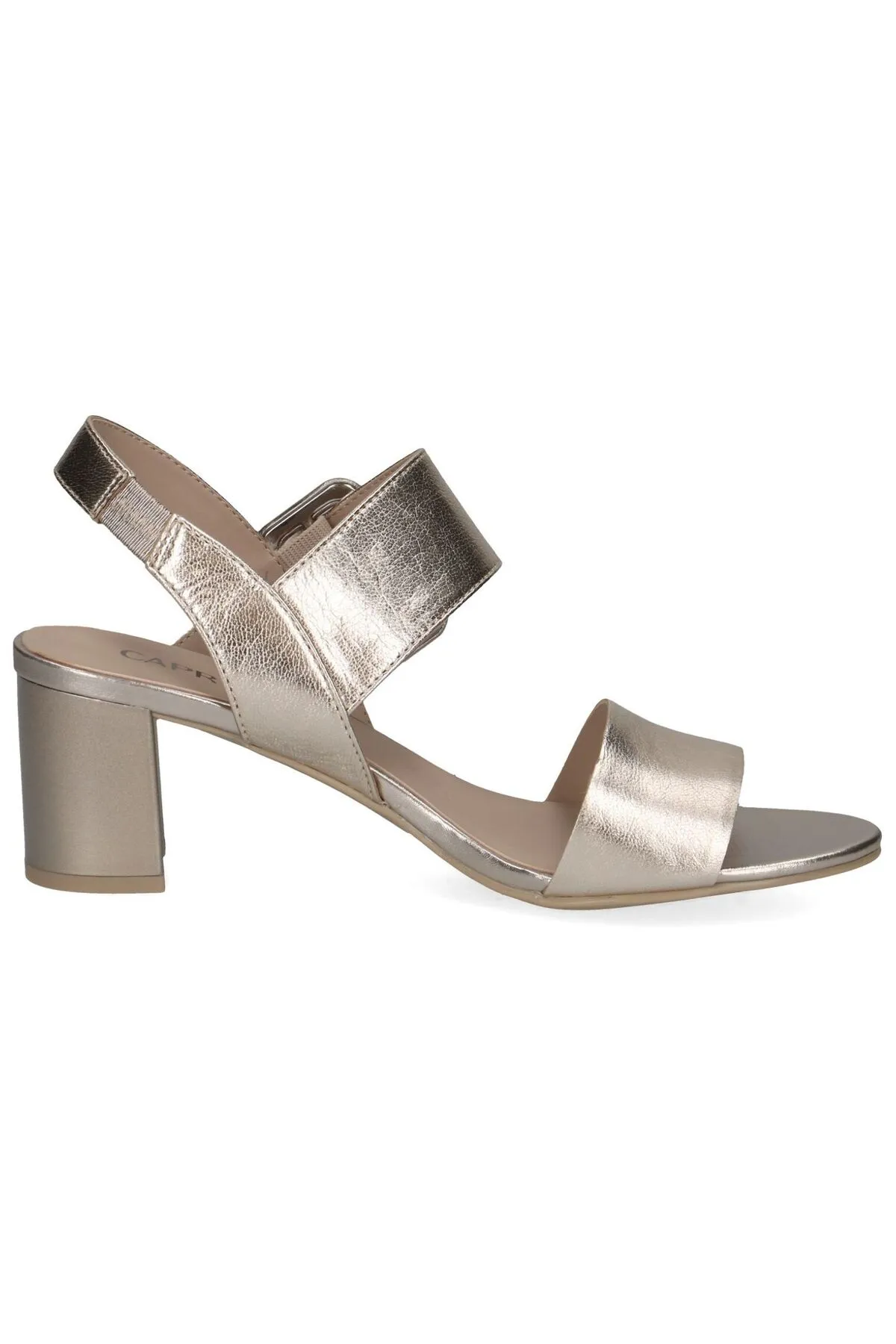 Caprice  Sandalette - Metallisch - Blockabsatz