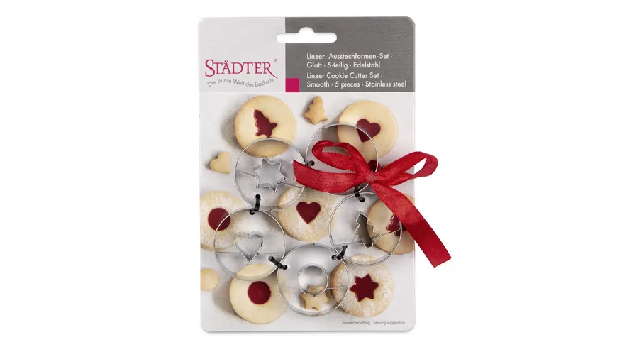 Städter Ausstechformen Set Linzer glatt 5-tlg.