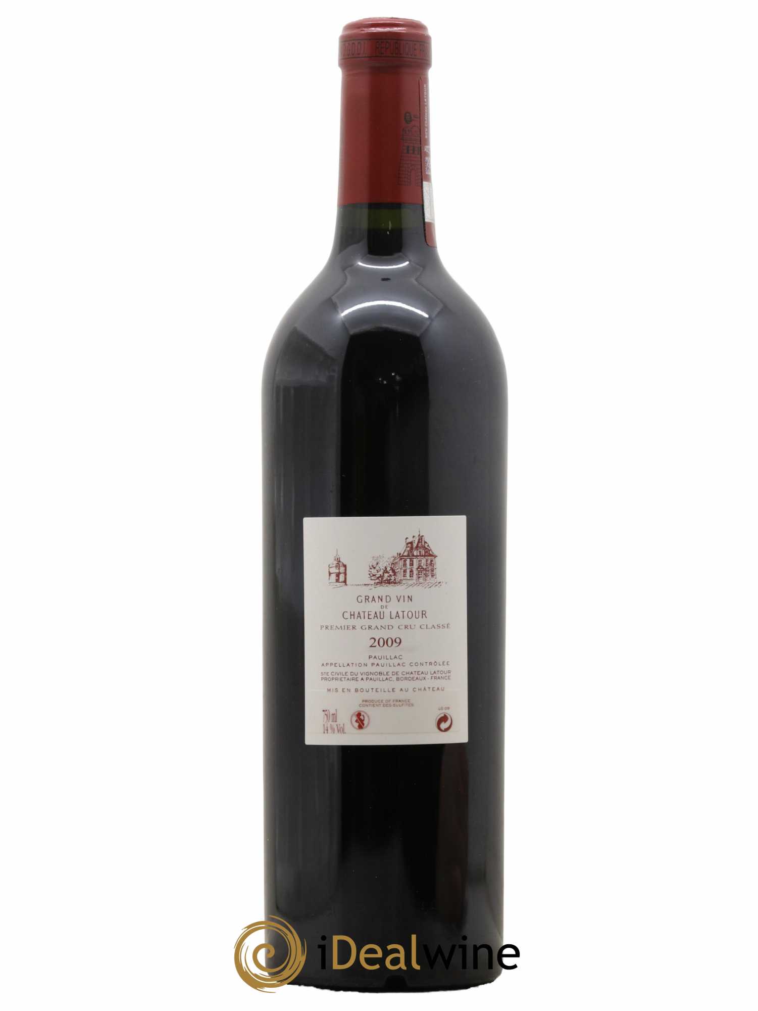 Château Latour 1er Grand Cru Classé  2009 - Lot de 1 Bouteille