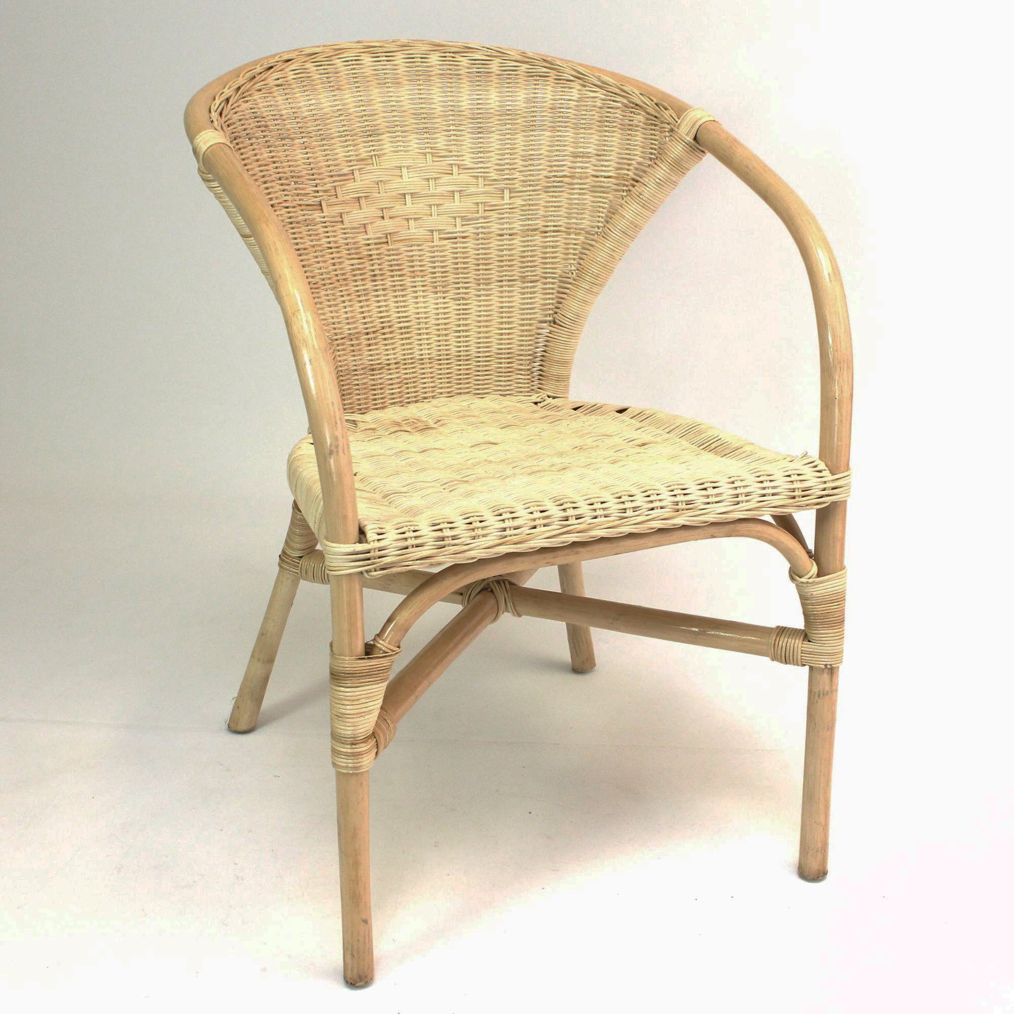 Dekoleidenschaft Rattanstuhl Rattansessel, natur lackiert, 4 verschiedene Modelle, Korbsessel, Balkonmöbel mit Komfort Sitzhöhe, Cocktailsessel, Gartenmöbel