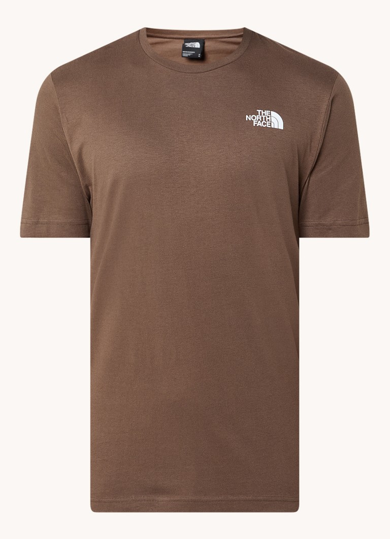 Koszulka The North Face z logo i nadrukiem na plecach.