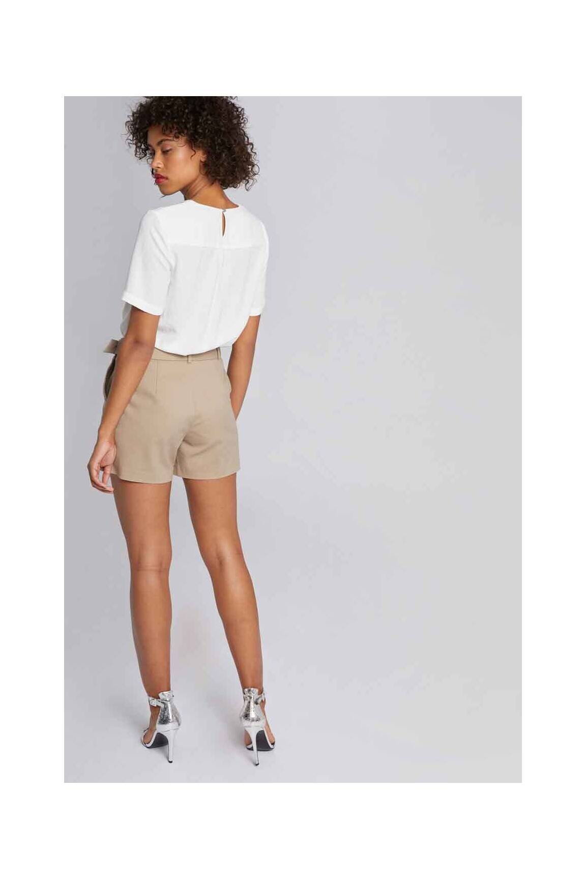 Morgan Combi Shorts Femme couleur beige