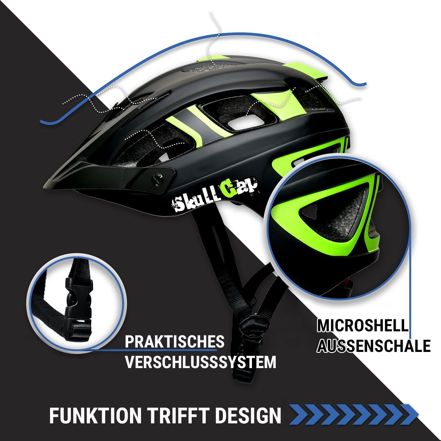 Skullcap Fahrradhelm MTB-Green M