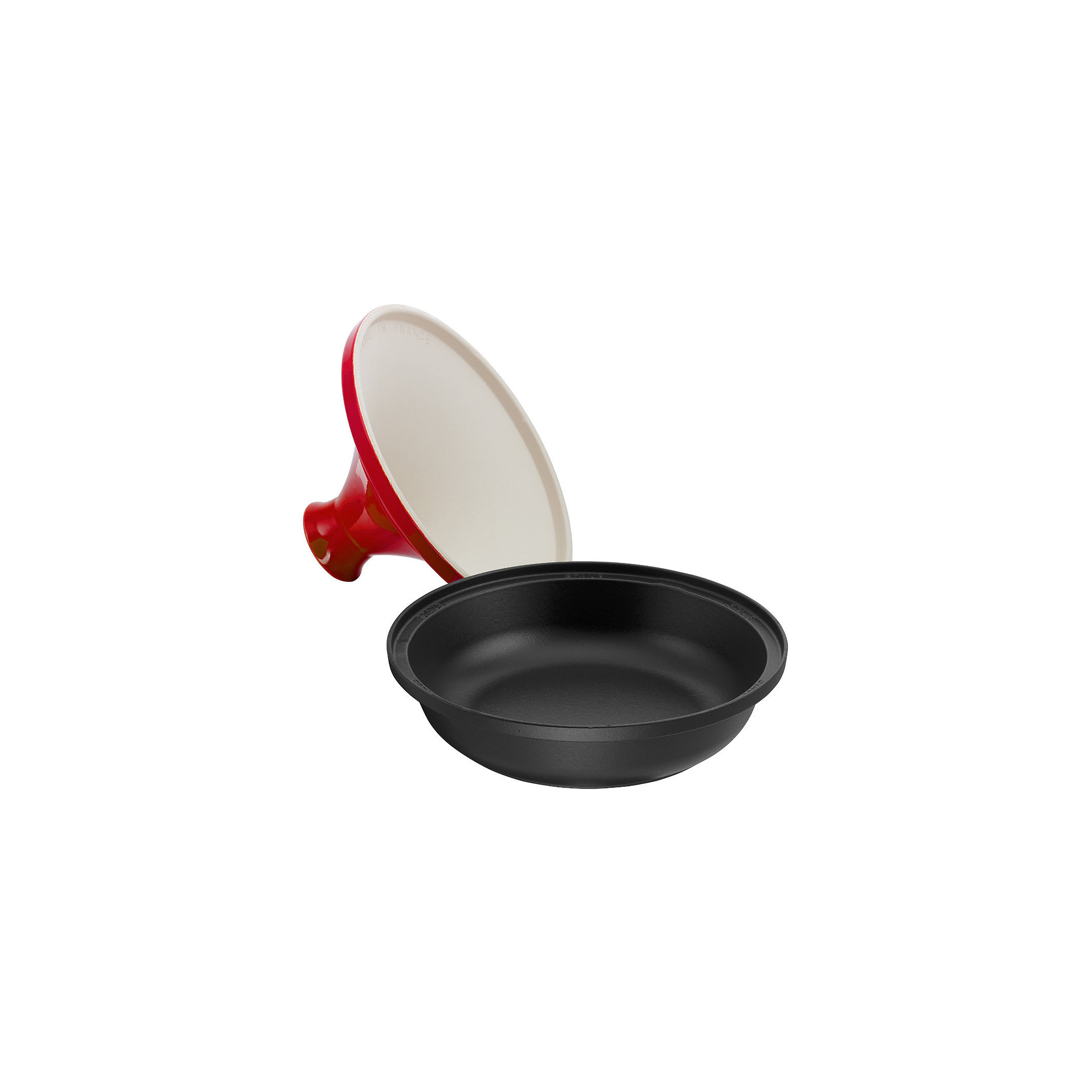 Tajine 28 cm, Gusseisen, Kirsch-Rot