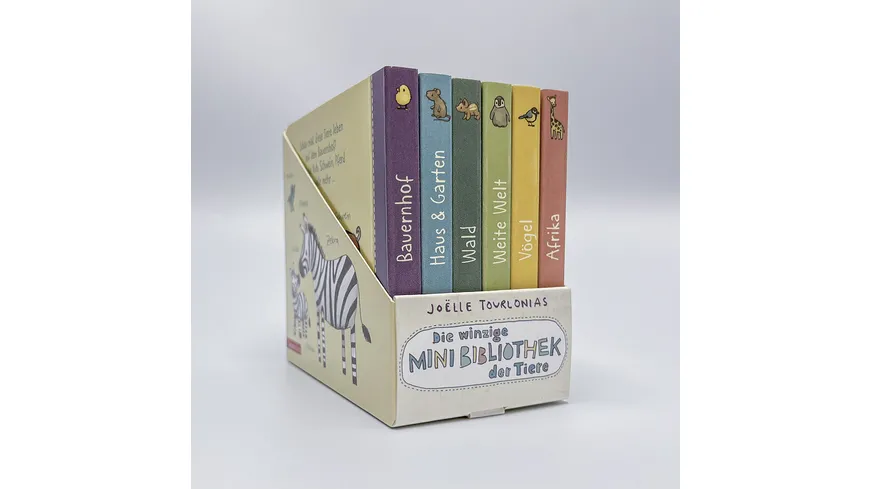 Die winzige Mini-Bibliothek der Tiere - 6 Mini-Pappbilderbücher im Schuber (Die große Mini-Bibliothek der Wörter)