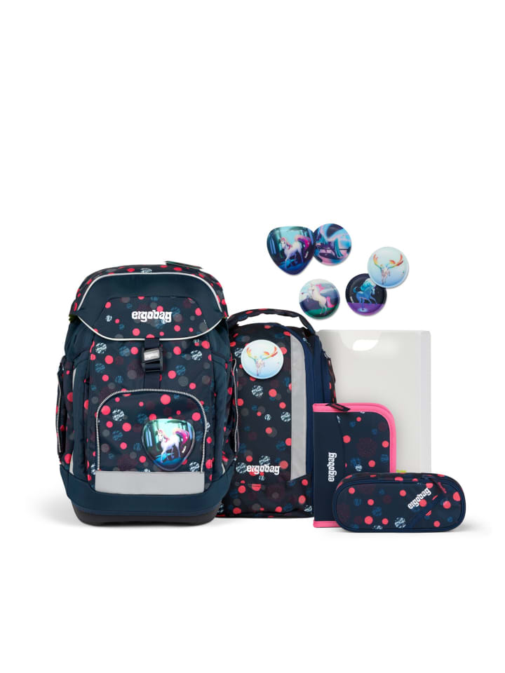 Ergobag Grundschulranzen-Set MAXI PhantBärsiewelt in blau/pink günstig kaufen onesize