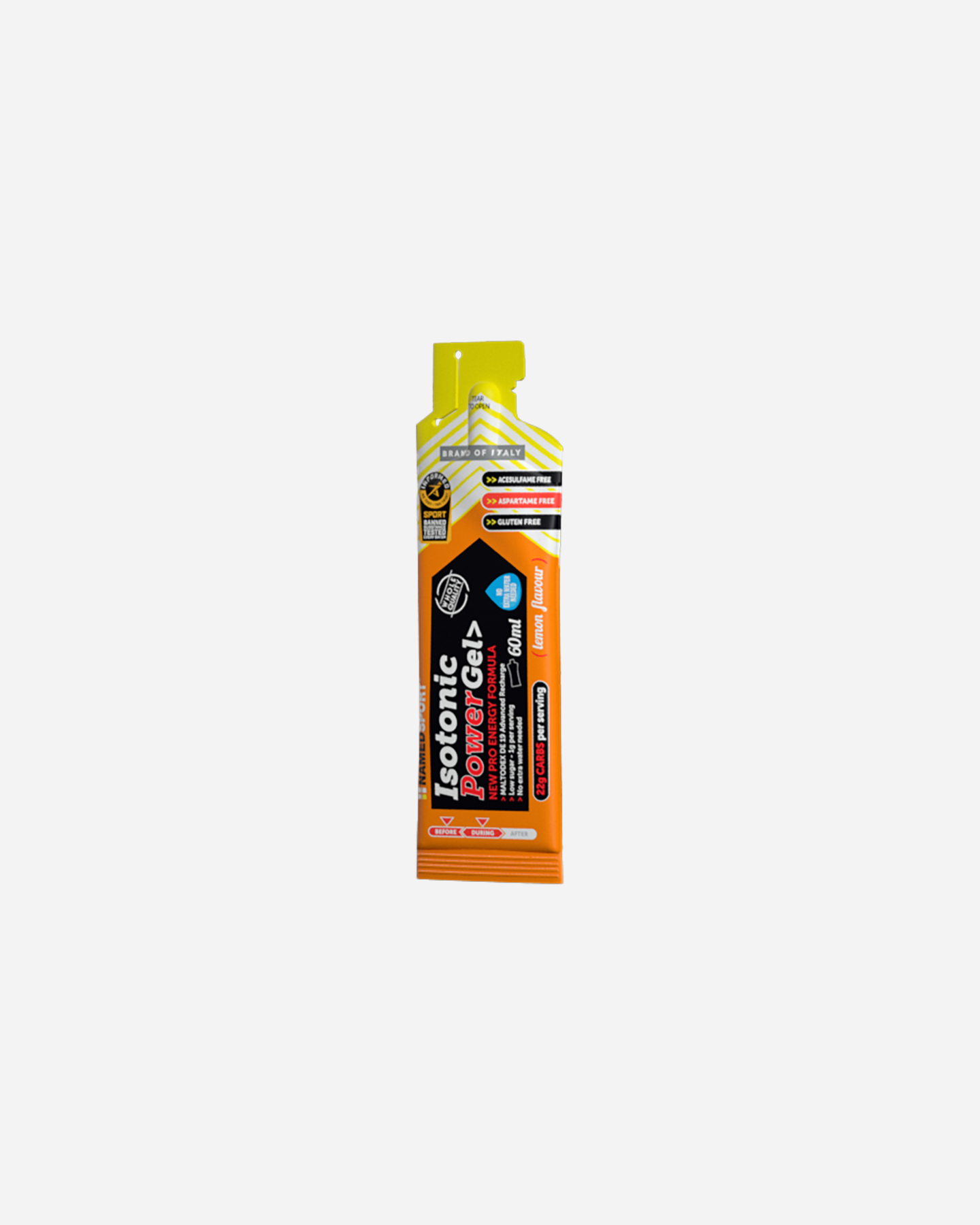 Energetico Named Sport Izotonický energetický gél Citrón 60ml 1FO-GEL-ISOT-03