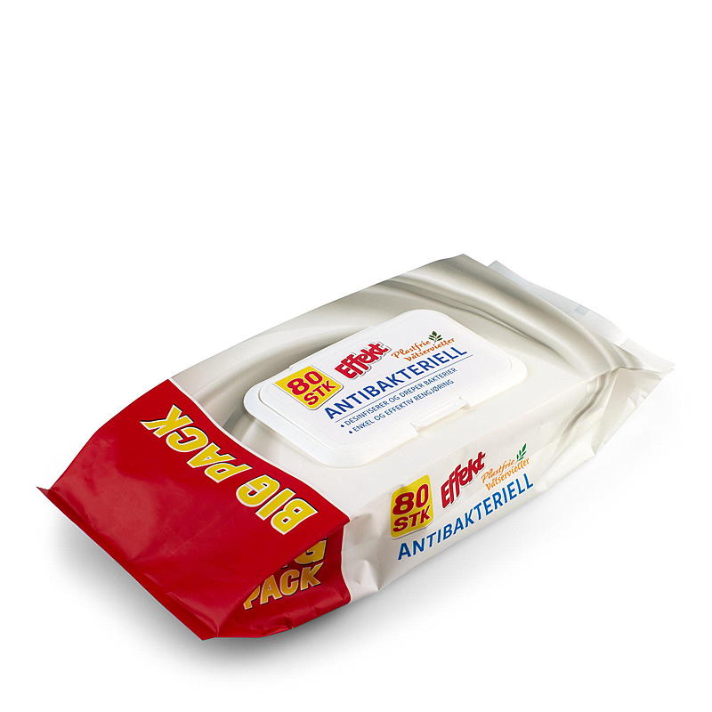 Effekt Engangsklut 80 stk antibaktriell Effekt