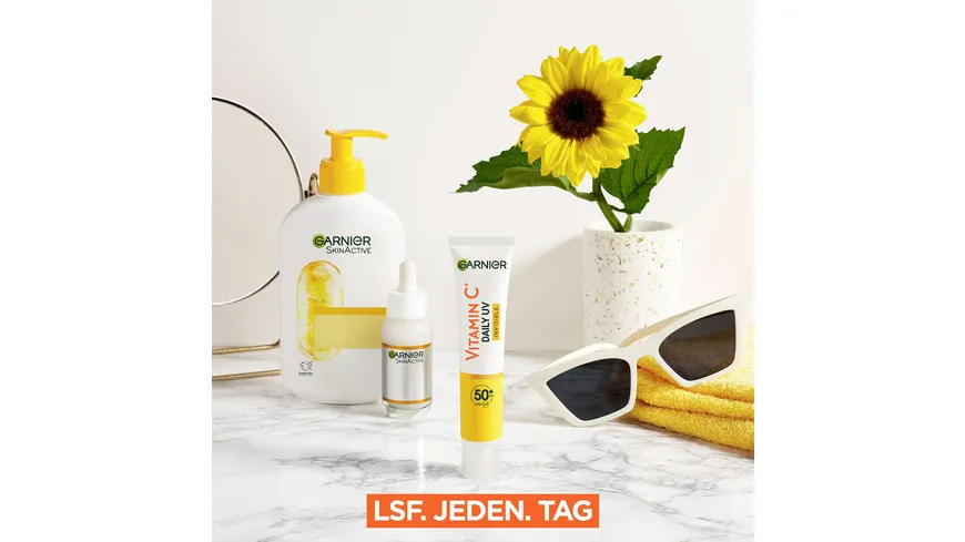 Garnier SkinActive Vitamin C Tägliches Sonnenfluid Invisible LSF 50+ 40 ml