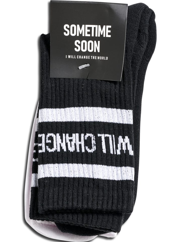 Sometime Soon Sometime Soon Long Socken Stscarbon Kinder in BLACK/WHITE günstig kaufen onesize